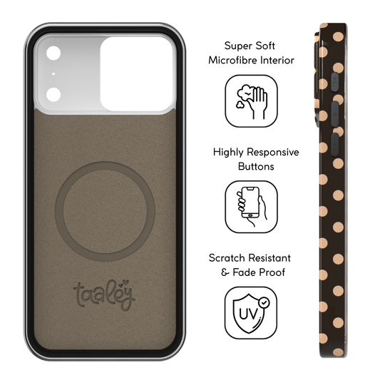 Mocha Polka Dot Phone Case
