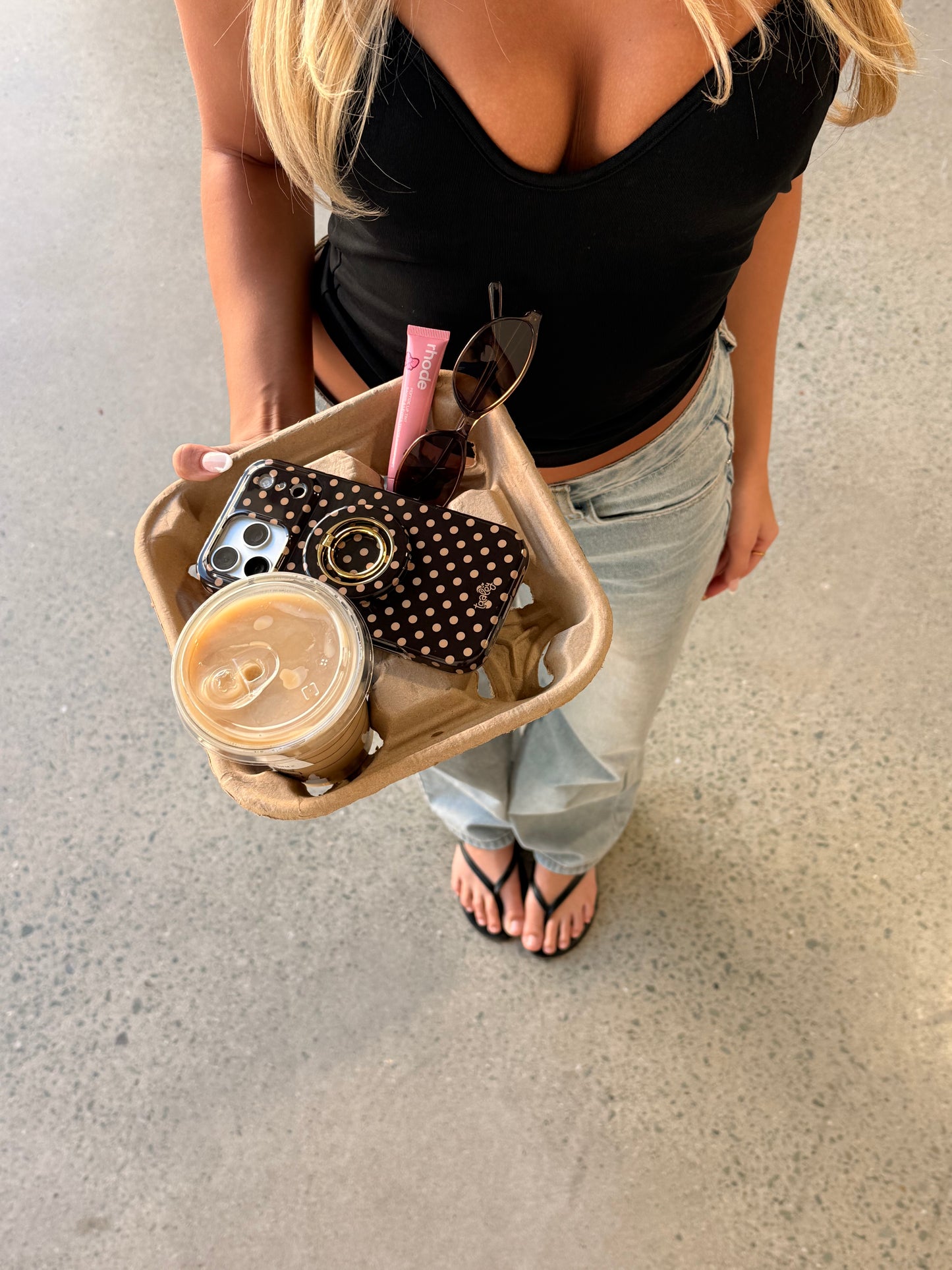 Mocha Polka Dot MagSafe Phone Case