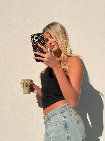 Mocha Polka Dot MagSafe Phone Case