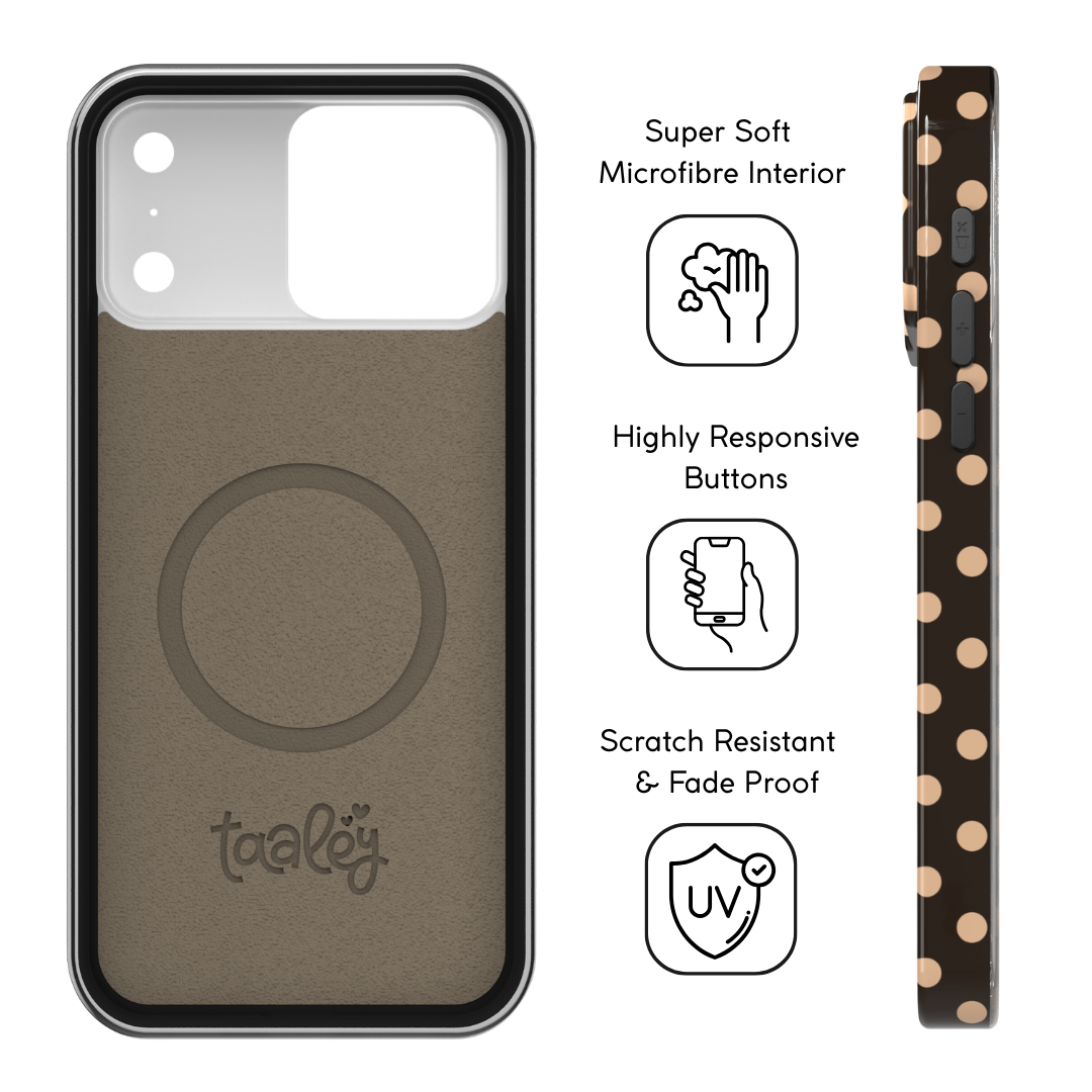 Mocha Polka Dot Phone Case