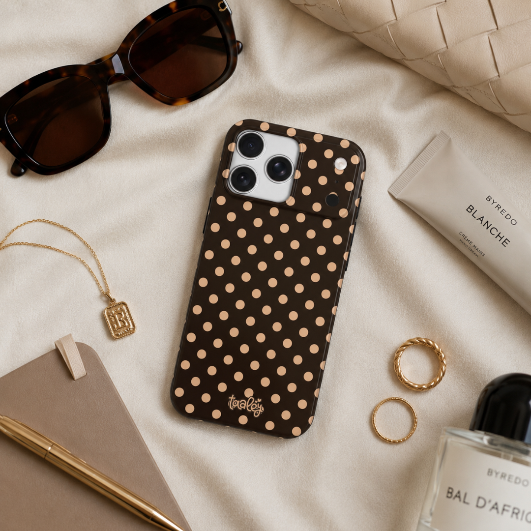 Mocha Polka Dot Phone Case