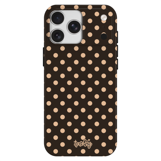 Mocha Polka Dot Phone Case